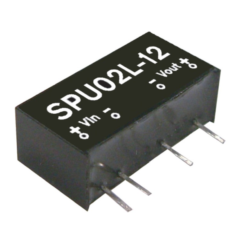 SPU02N-12 MEAN WELL 2W 24V-12V Unregulated Single Output DC-DC Converter Module Power
