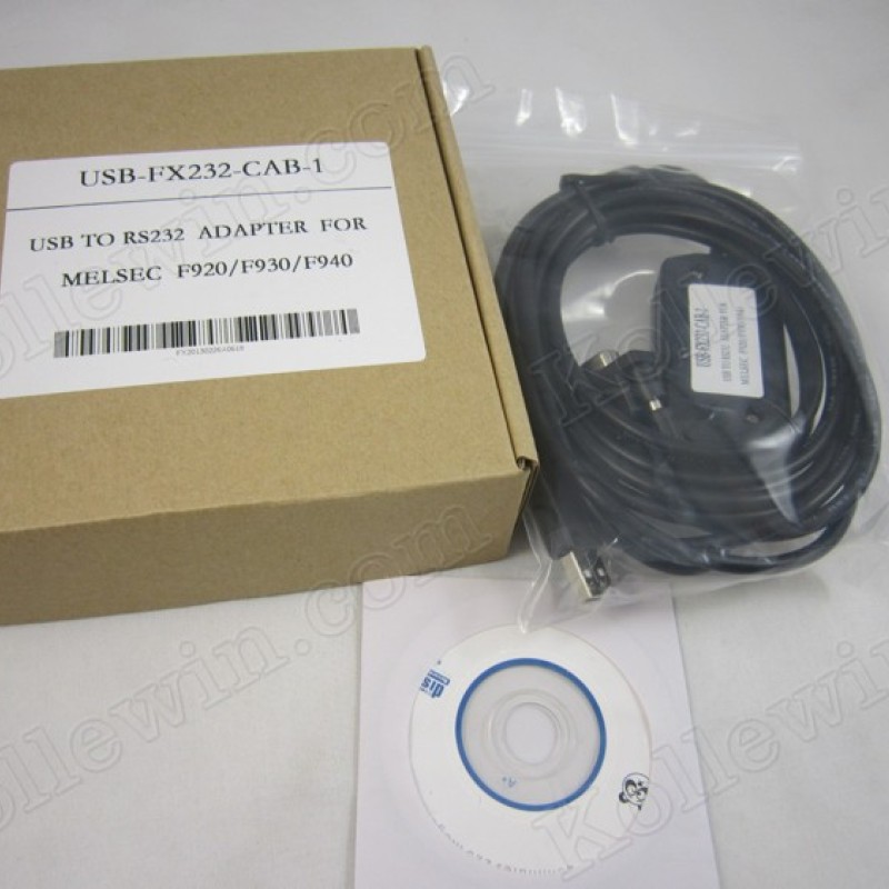USB-FX232-CAB-1 USB interface PLC programming cable for Mitsubishi GOT-F900(F940/930/920) GT1275 HMI with communication 