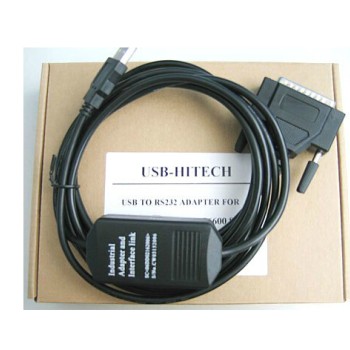 USB-PWS6600 USB programming download cable with communication indicator light for HITECH PWS6600 series HMI 25-pin male 