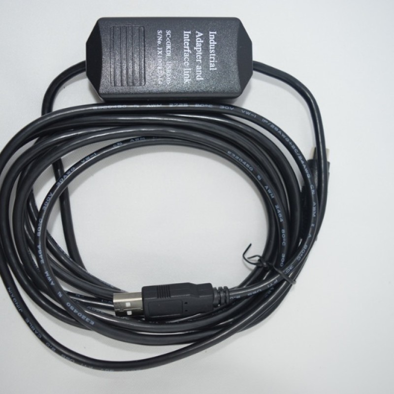 USB-QC30R2 USB interface PLC programming cable for Mitsubishi Q series programmer Round 6-pin Length:3m