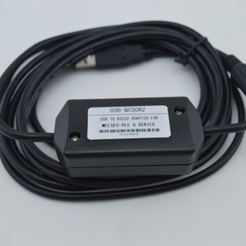 USB-QC30R2 USB interface PLC programming cable for Mitsubishi Q series programmer Round 6-pin Length:3m