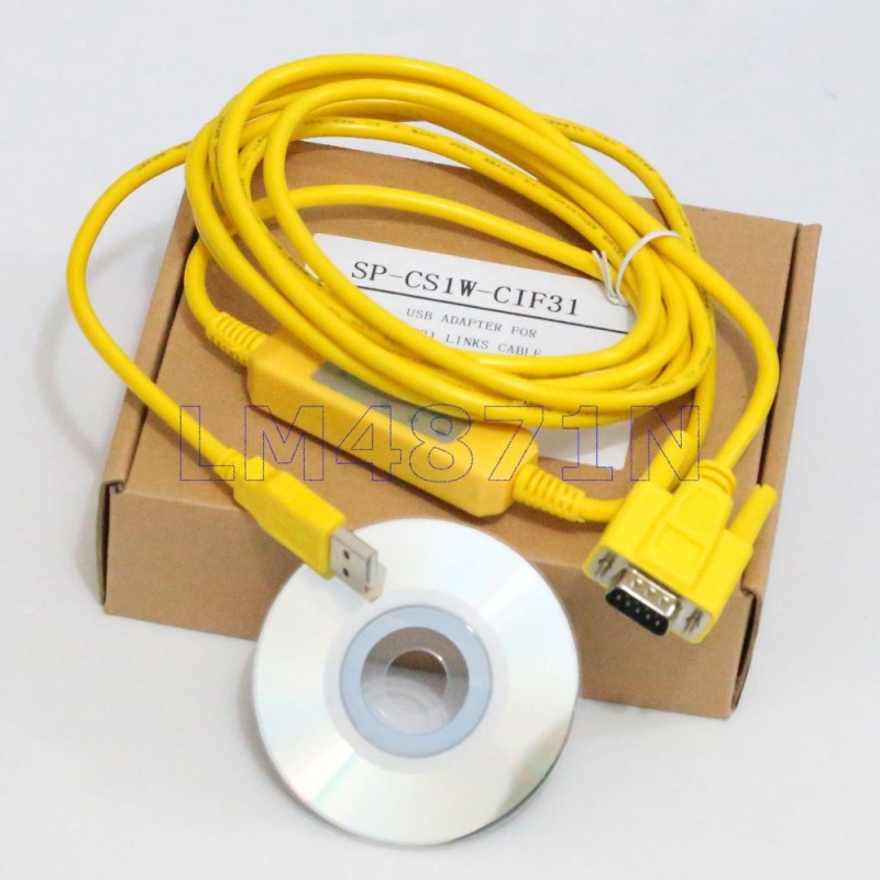USB-RS232(CS1W-CIF31) Signal convertion cable USB to serial port or RS232 interface Equal to USB-CIF31 Length:2m Yellow