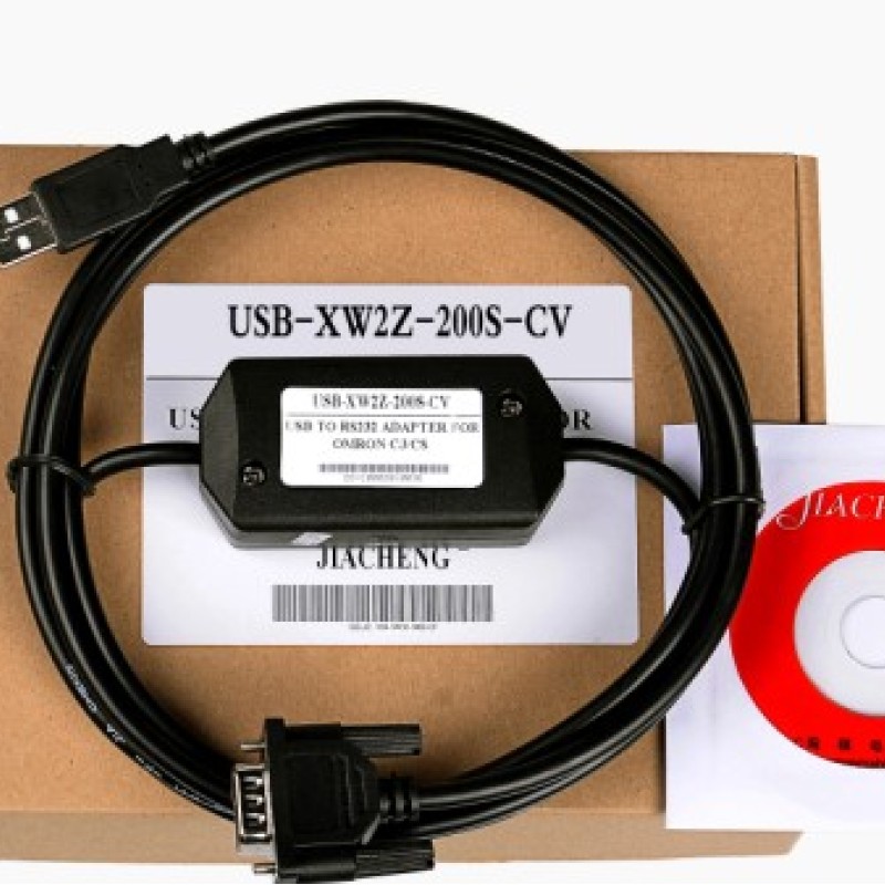 USB-XW2Z-200S-CV USB interface PLC programming cable for Omron CS/CJ series programmer 9-pin male Length:3m