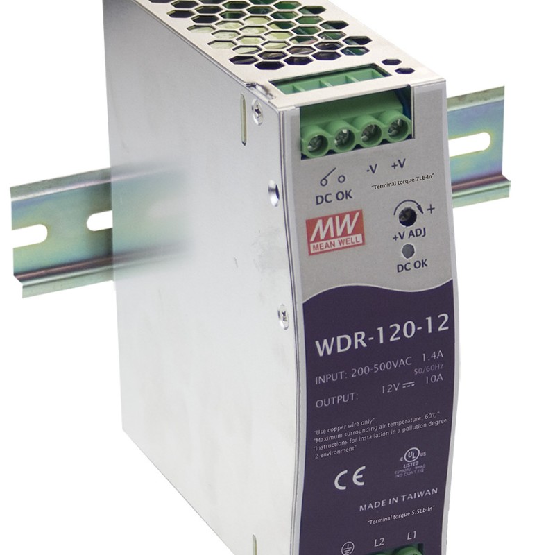 WDR-120-48 MEAN WELL 120W 48V2.5A Single Input Switching Power Supply
