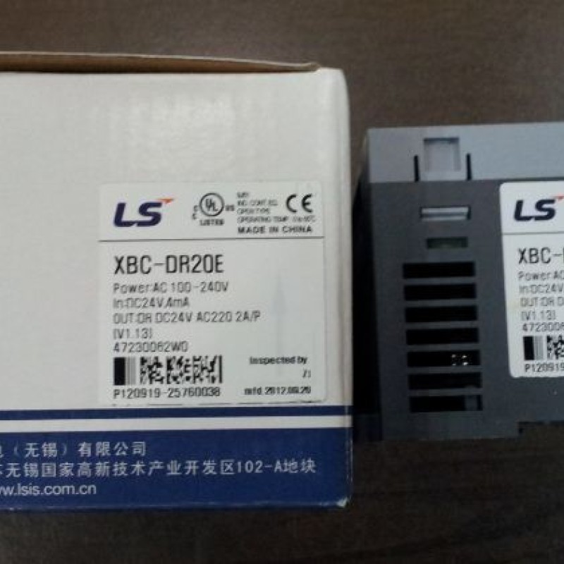 XBC-DR20E LS PLC XGB AC100~220V power supply DC 24V input 12 point relay output 8 point 1Year Warranty