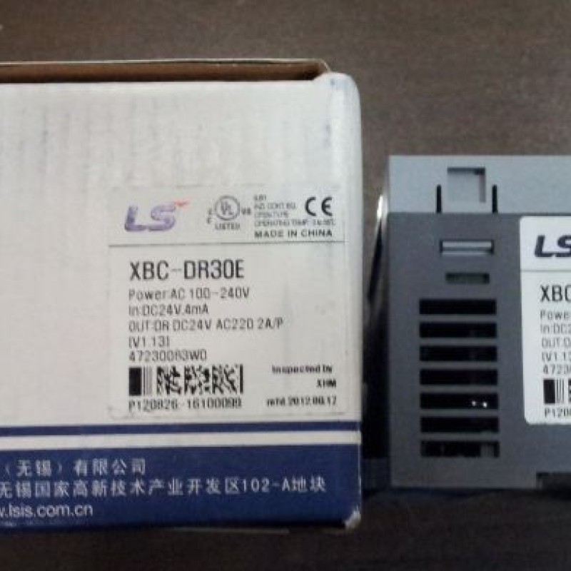 XBC-DR30E LS PLC XGB AC100~220V power supply DC 24V input 18 point relay output 1 2 point 1Year Warranty